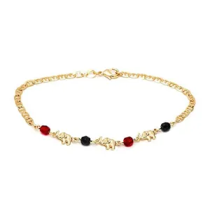 18k Gold Plated Elephant Anklet for Women