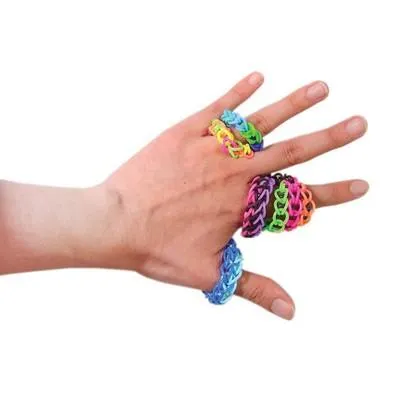 2504-Piece Set: Colorful Silicone Loom Bandz with Tools