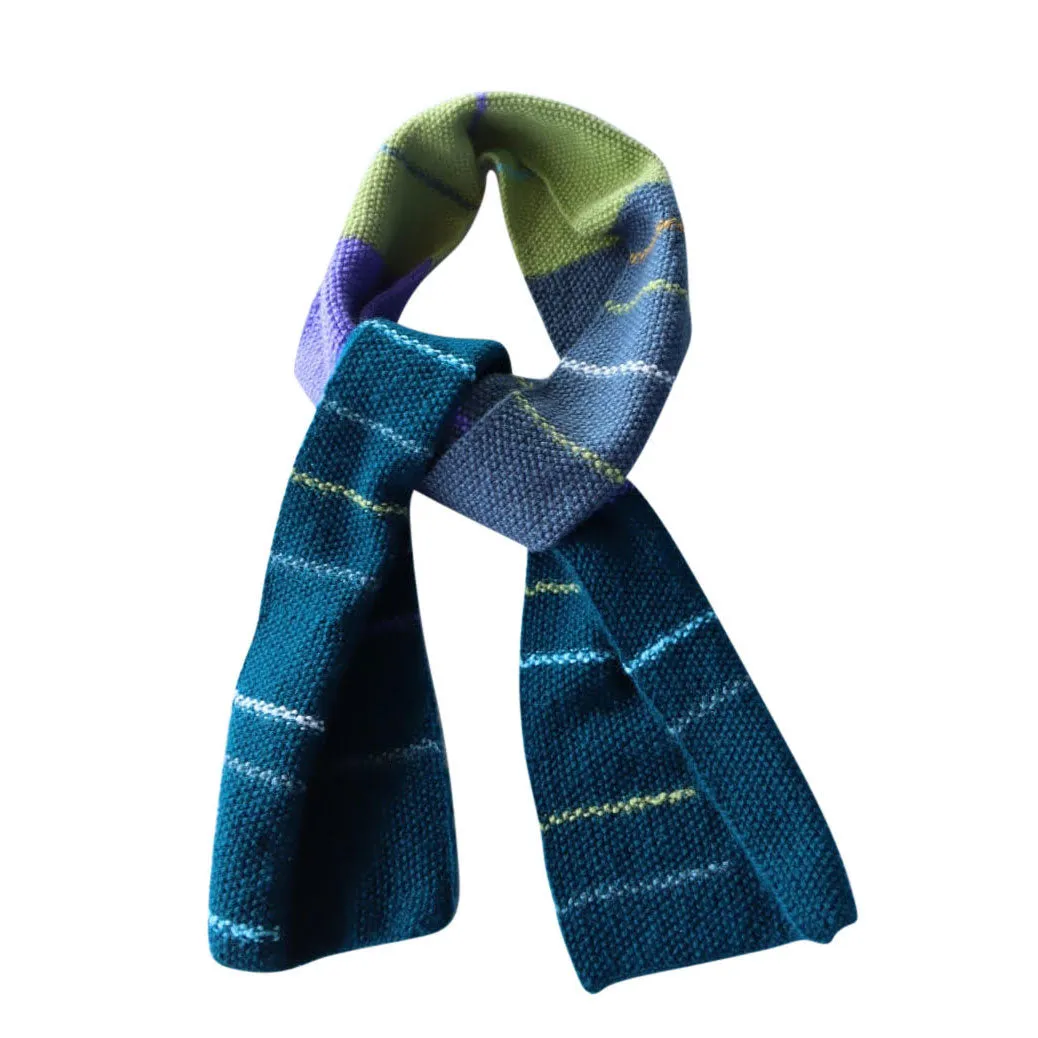 Abstract Teal Millennial Scarf