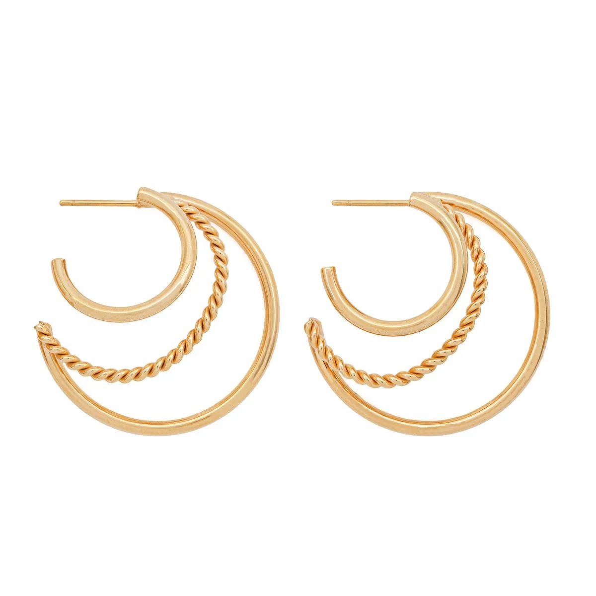 Amber Sceats Pia Earrings in Gold