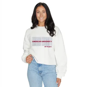 American University Repeat Cropped Crewneck