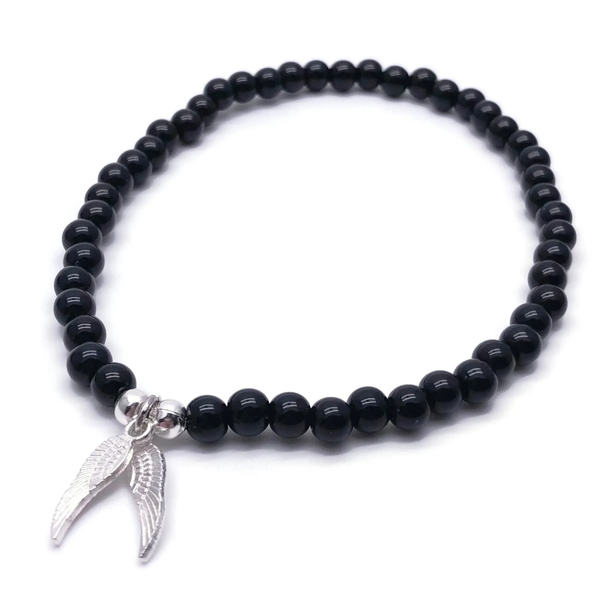 Angel Wings Acrylic Bead Anklet - Colour Choice