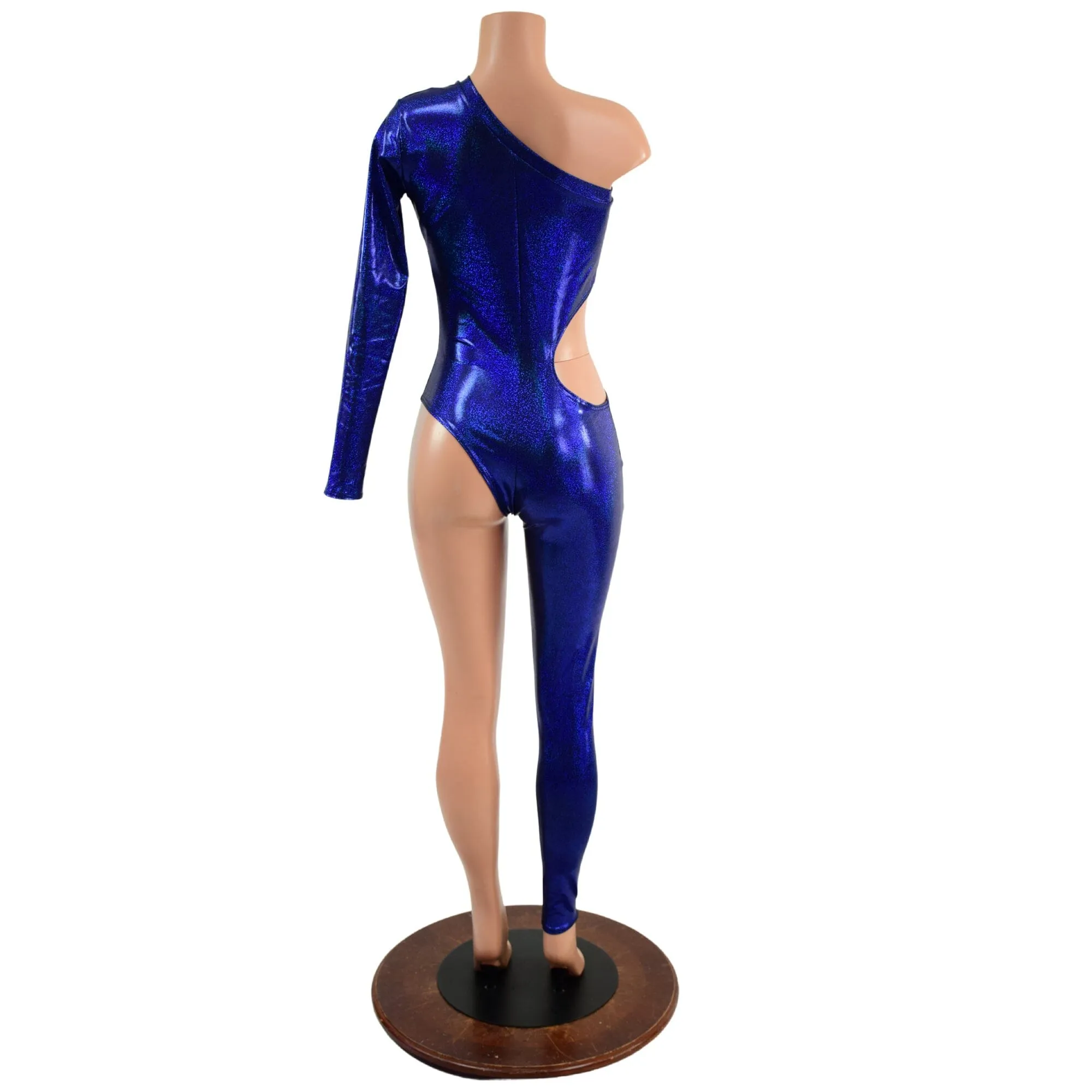 Asymmetrical Catsuit with Cutout and Brazilian Leg