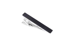 Black Wood Small Tie Clip