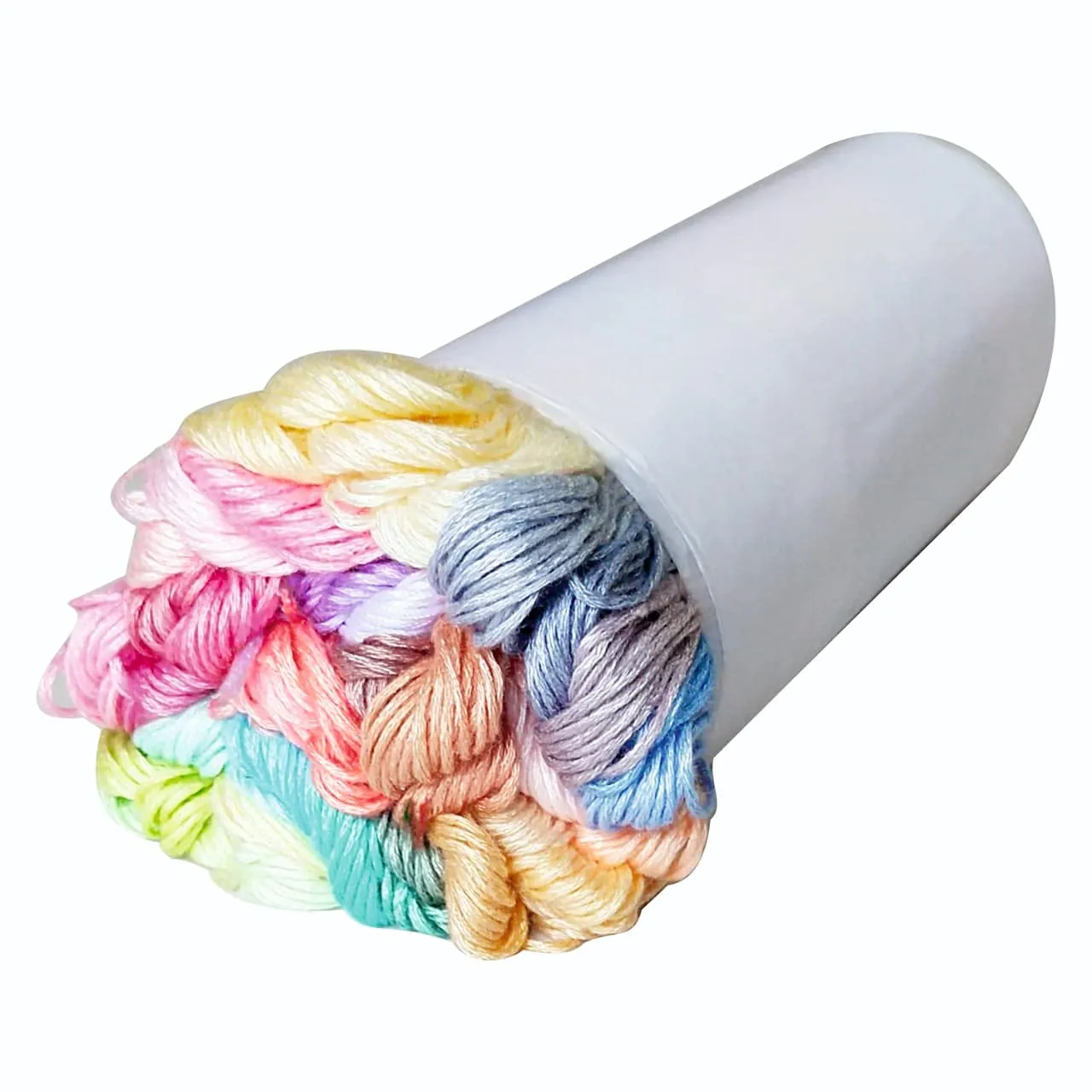 Boss poly® Embroidery Floss Skeins Cross Stitch Thread Friendship Bracelets Crafts Floss Light Shade 50 Colour 50 Pcs Pack