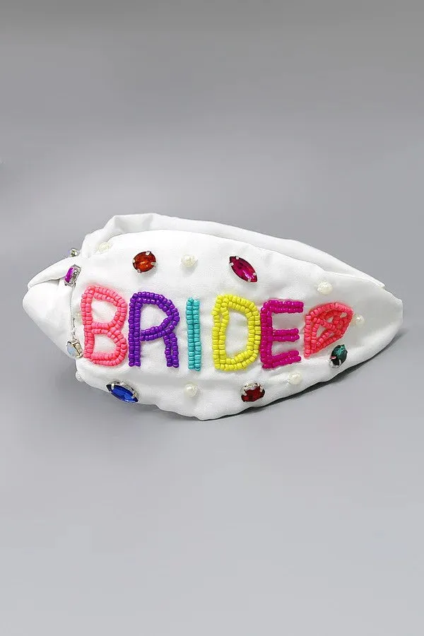 Bride Beaded Colorful Headband