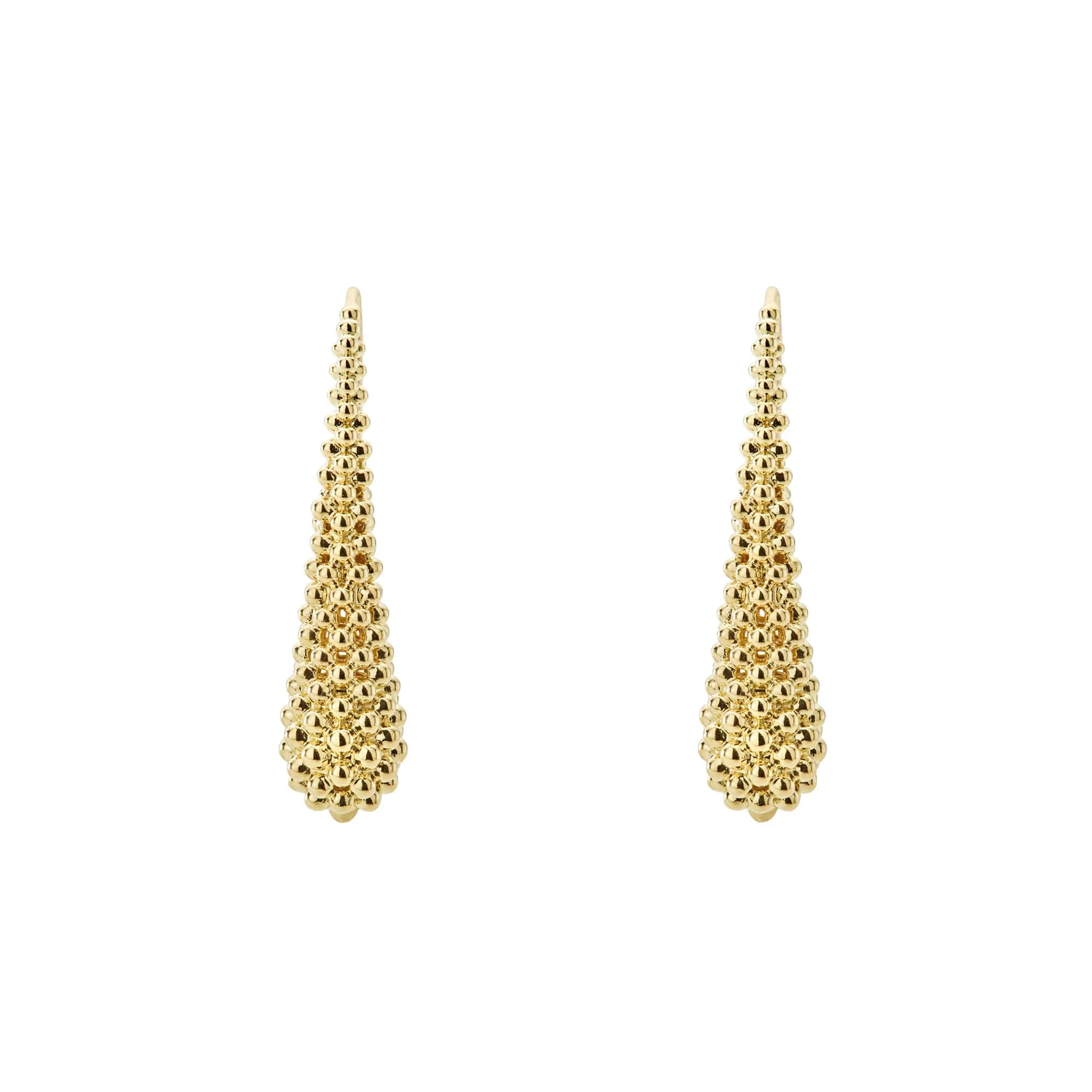 Caviar Gold 18K Gold Caviar Drop Earrings