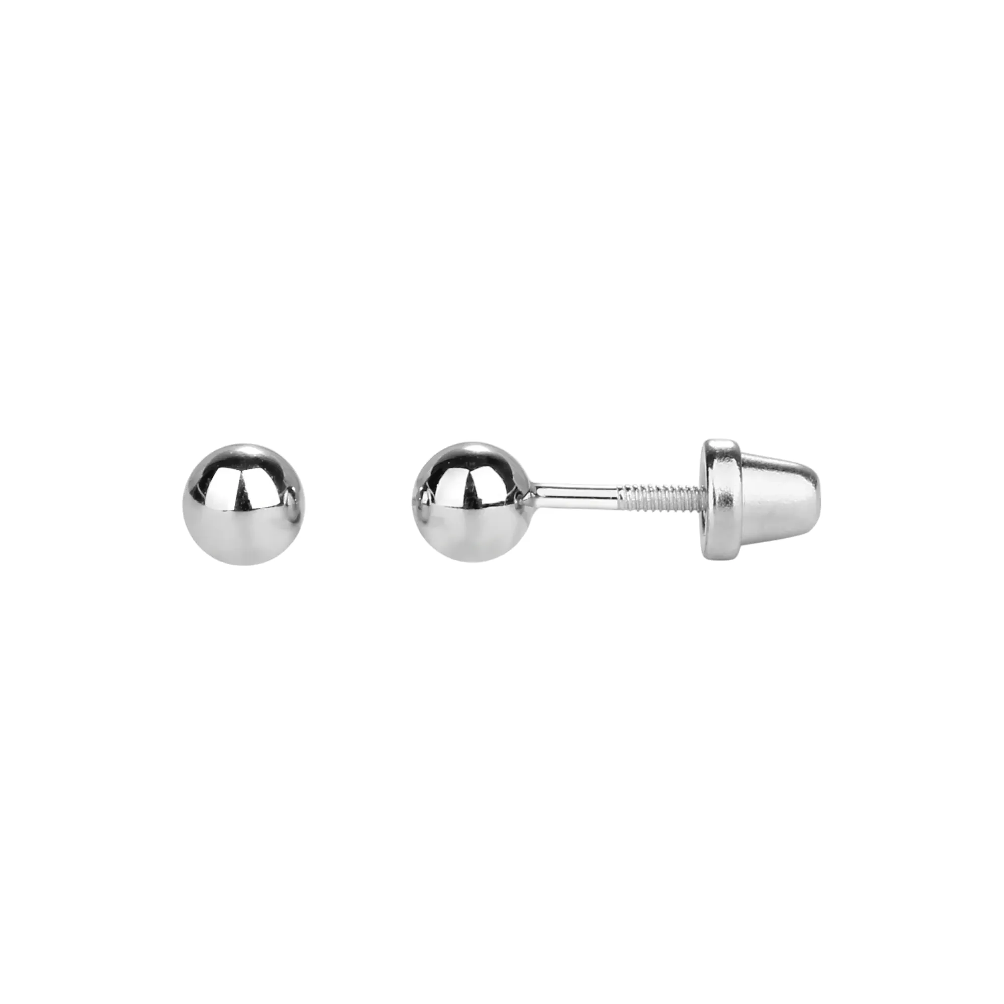 Cherished Moments Sterling Silver Silver Ball Stud Earrings