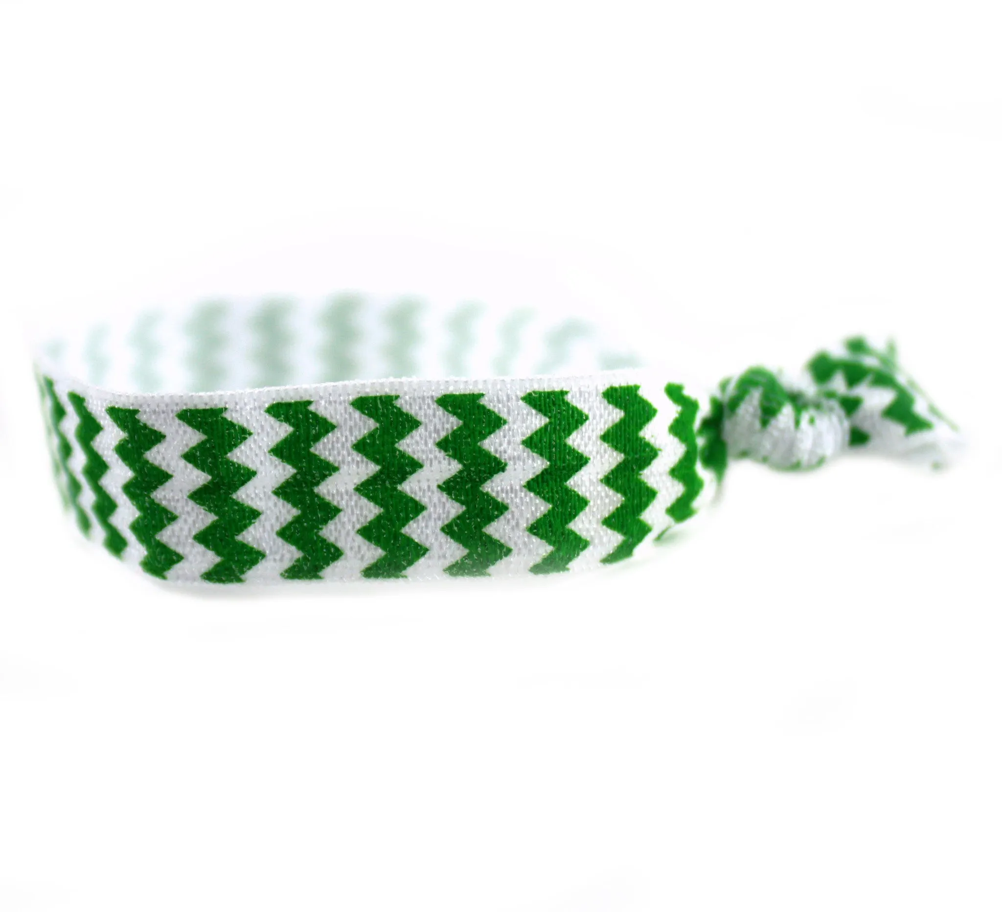 Chevron Green Hair Tie (SKU 6031)