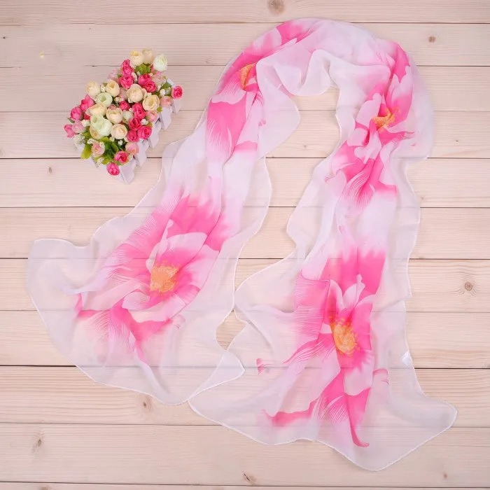 Chiffon  scarf female summer autumn all-match scarf long design air conditioning cape silk scarves shawl