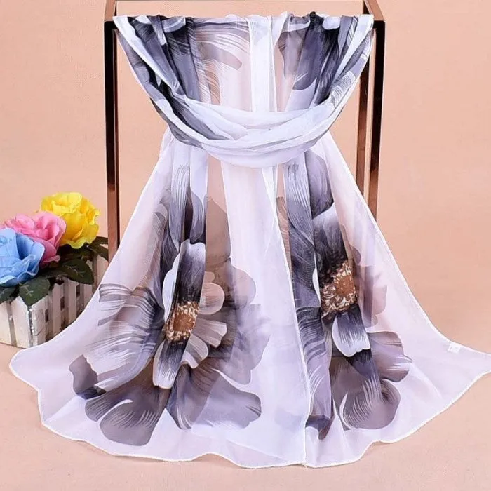 Chiffon  scarf female summer autumn all-match scarf long design air conditioning cape silk scarves shawl