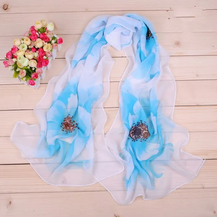 Chiffon  scarf female summer autumn all-match scarf long design air conditioning cape silk scarves shawl