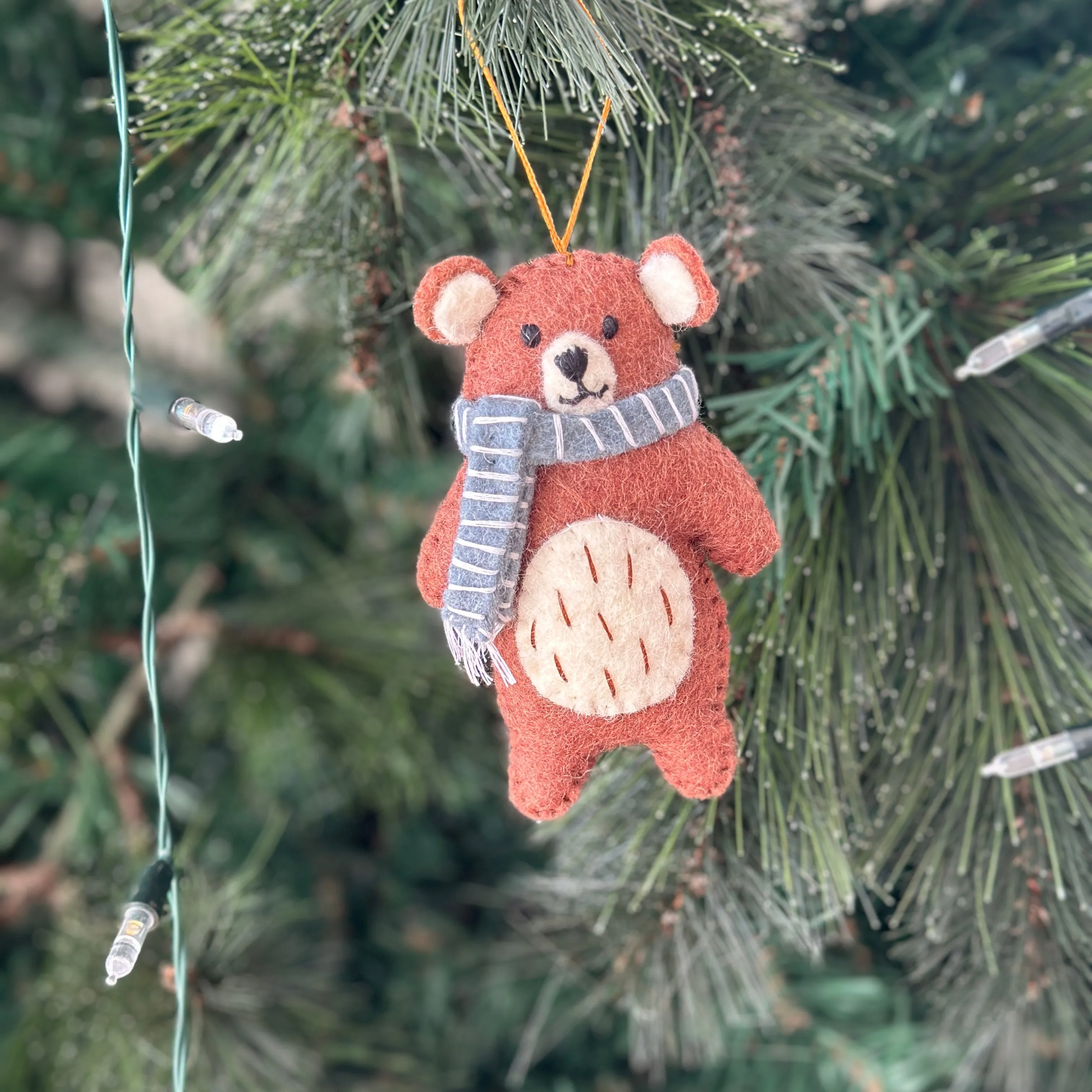 Christmas bears with scarves