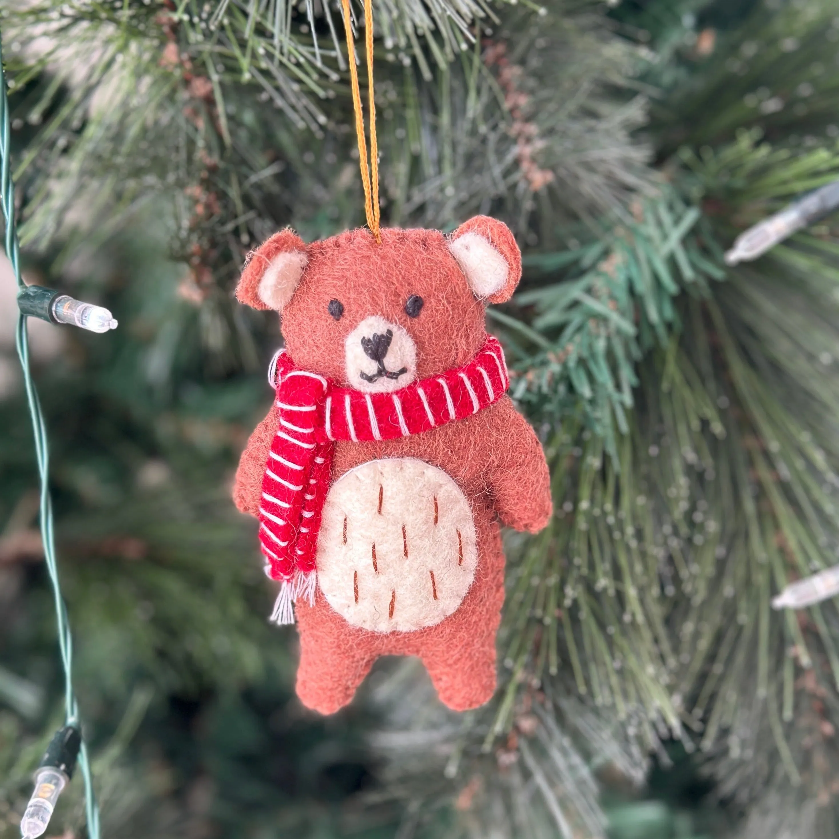 Christmas bears with scarves