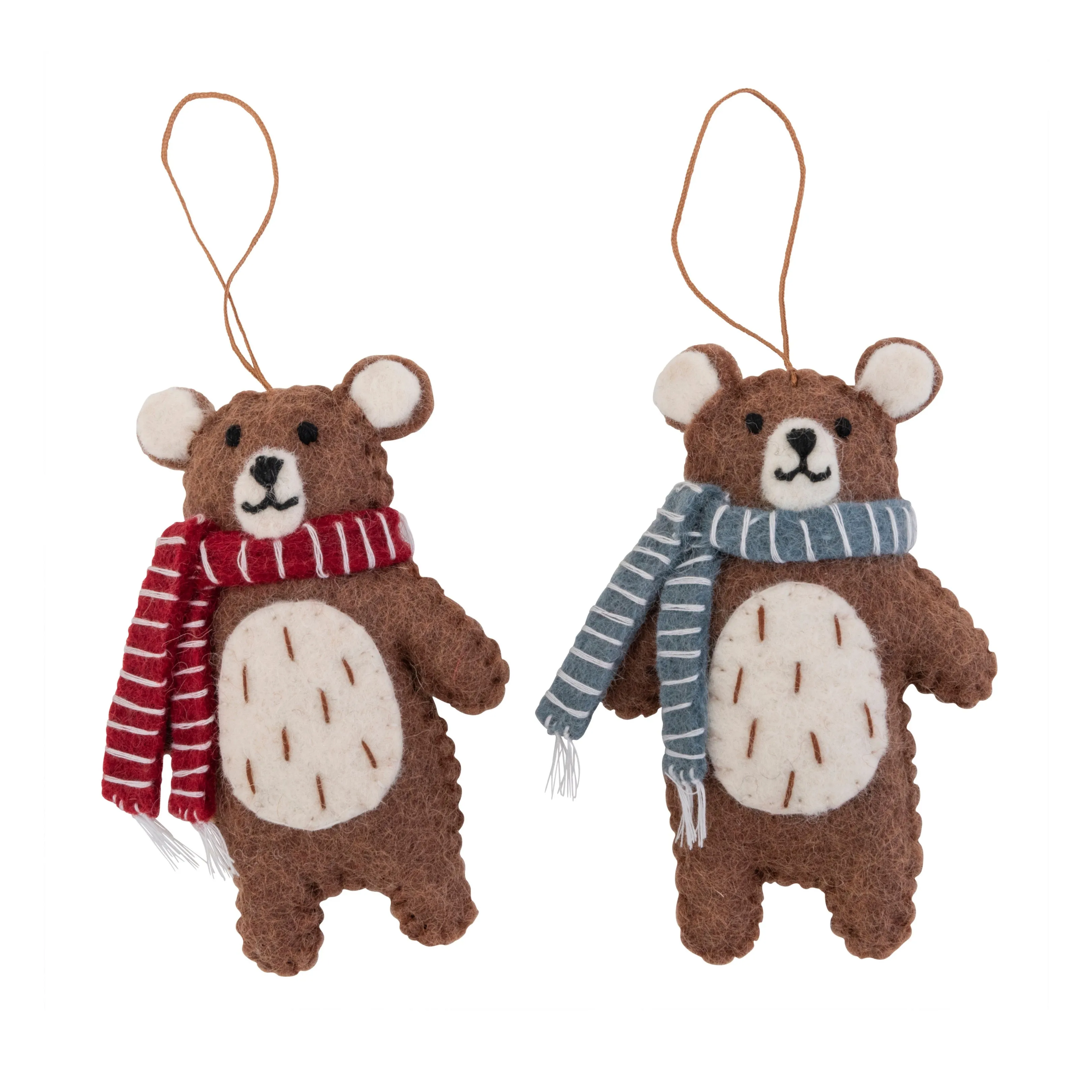 Christmas bears with scarves