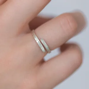 Diamond Dusted Wrap Ring