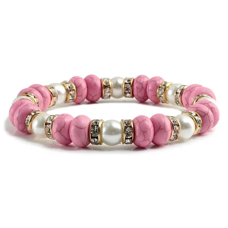 Elasticity Colorful Stone Bracelet