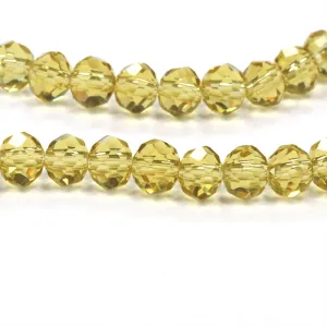 Faceted Rondelle Light Topaz 4x6mm - 1 string