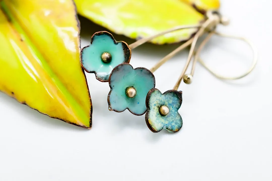 Floral Frond Earrings