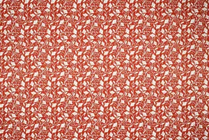 Florentine Print Petite Flowers on Rust