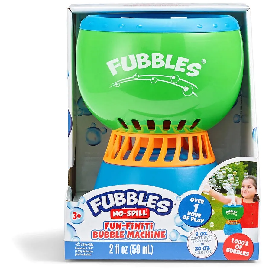 Fubbles No-Spill Fun-Finiti Bubble Machine