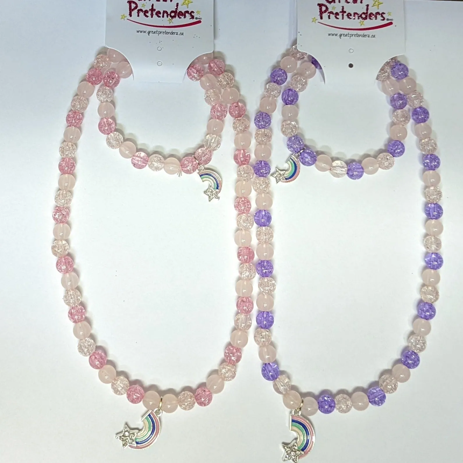 Great Pretenders Purple Rainbow Necklace/Bracelet Set