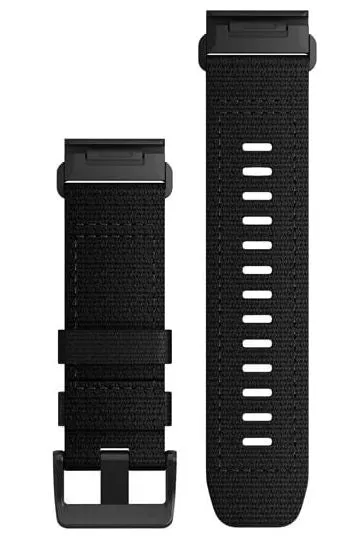 GRM Watch Band QuickFit 26 Tactical Black Nylon