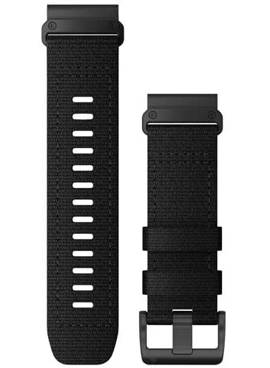 GRM Watch Band QuickFit 26 Tactical Black Nylon