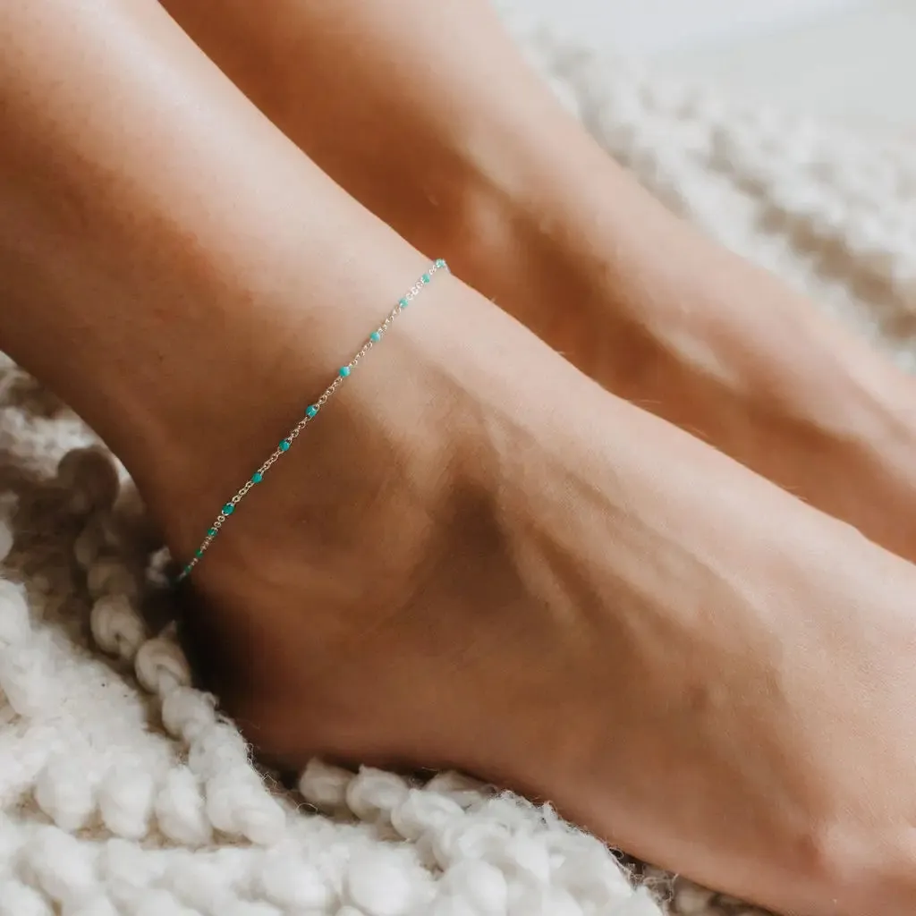 Guyub Enamel Bead Anklet