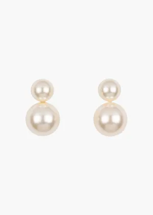 Iris Pearl Earrings -- Pearl