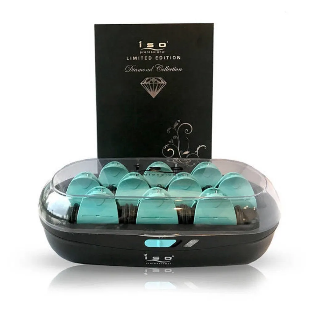 Iso Beauty Diamond Collection 10pc Pearl Ceramic Hot Roller Set | Styler