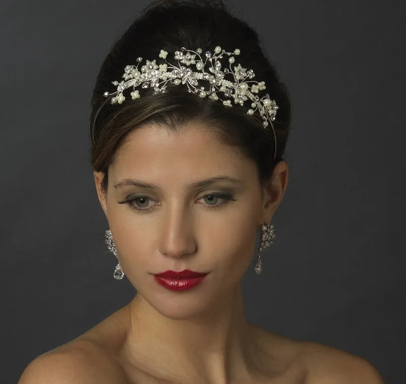 Ivory Pearl & Crystal Bridal Headband