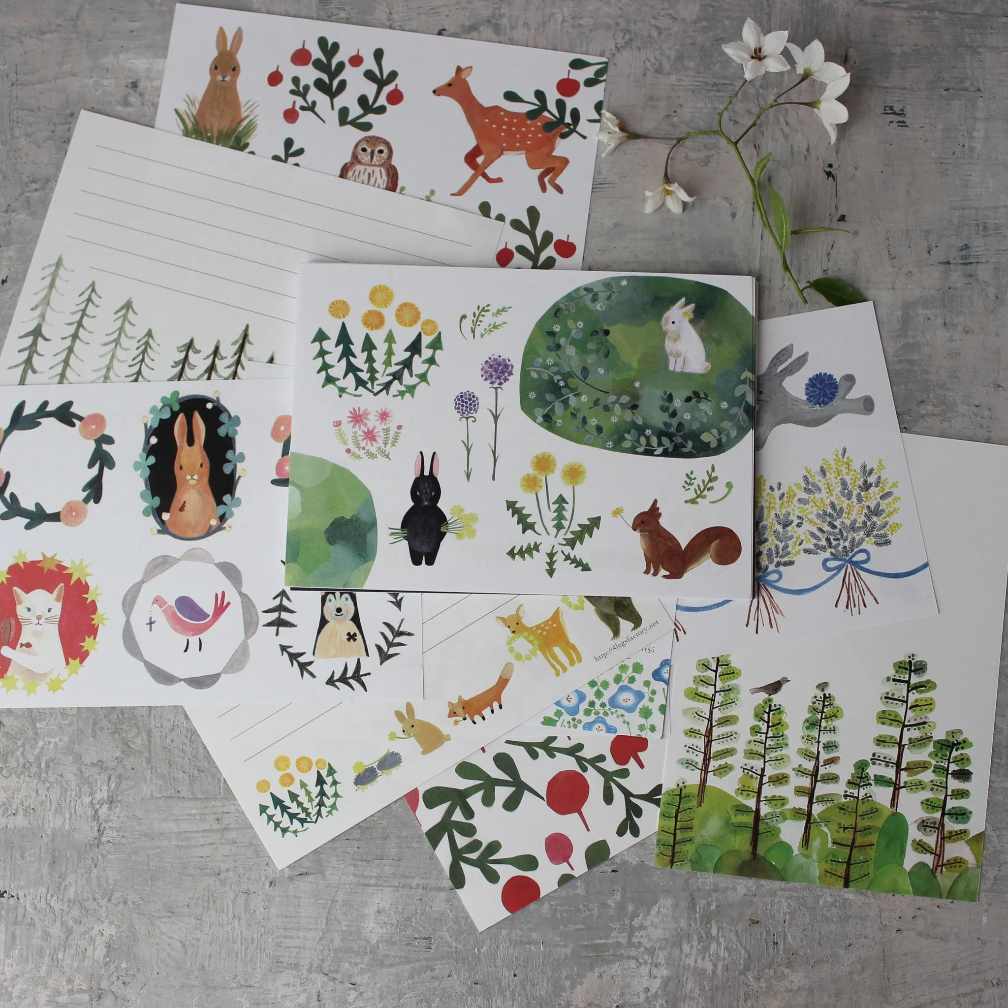 Little Nature Notelet Sets