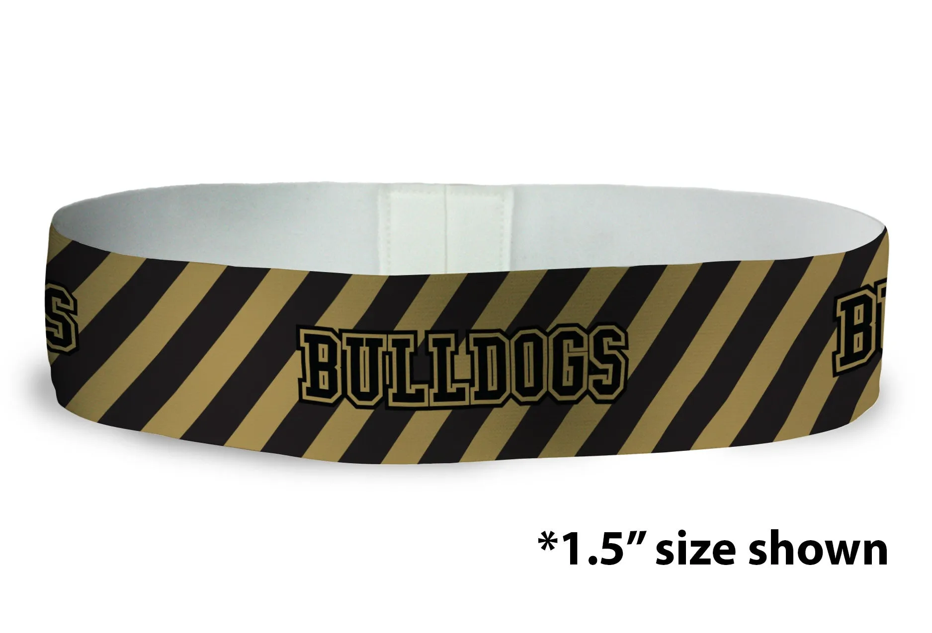 Loopty Loop Bulldogs Gold Balck Brella (Custom)