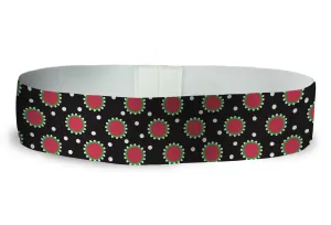 Loopty Loop Sunflowers Black Red