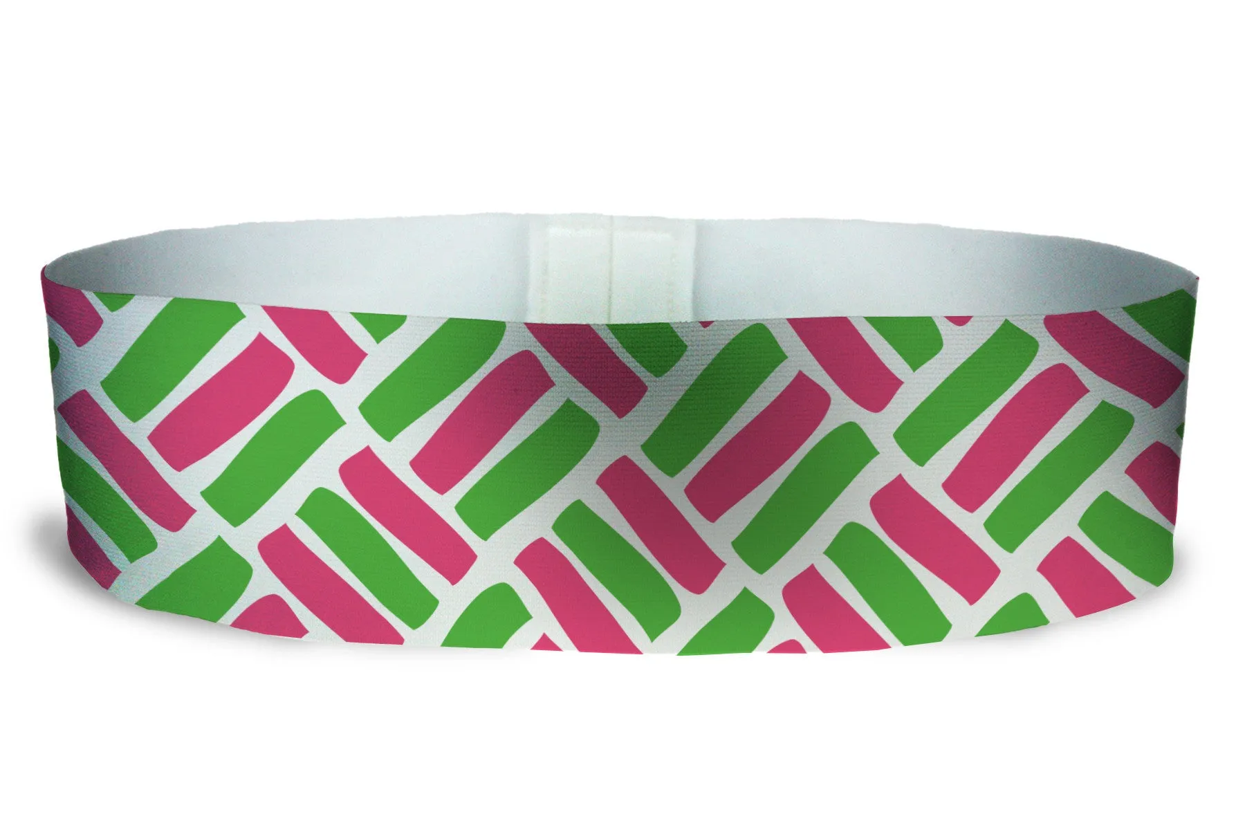 Loopty Loop Woven Pink Green