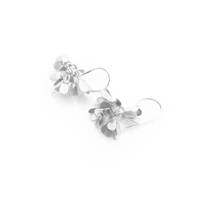 Mini Hydrangea Sterling Sliver Earrings