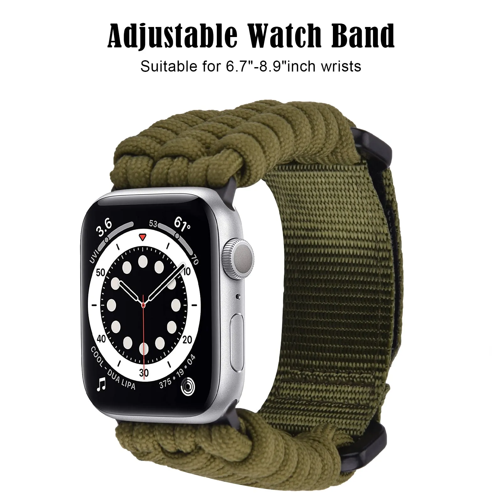 Nylon Braided Sports Rugged Band for Apple Watch