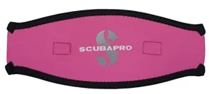 Open Box ScubaPro 2.5mm Neoprene Mask Strap-Black / Pink