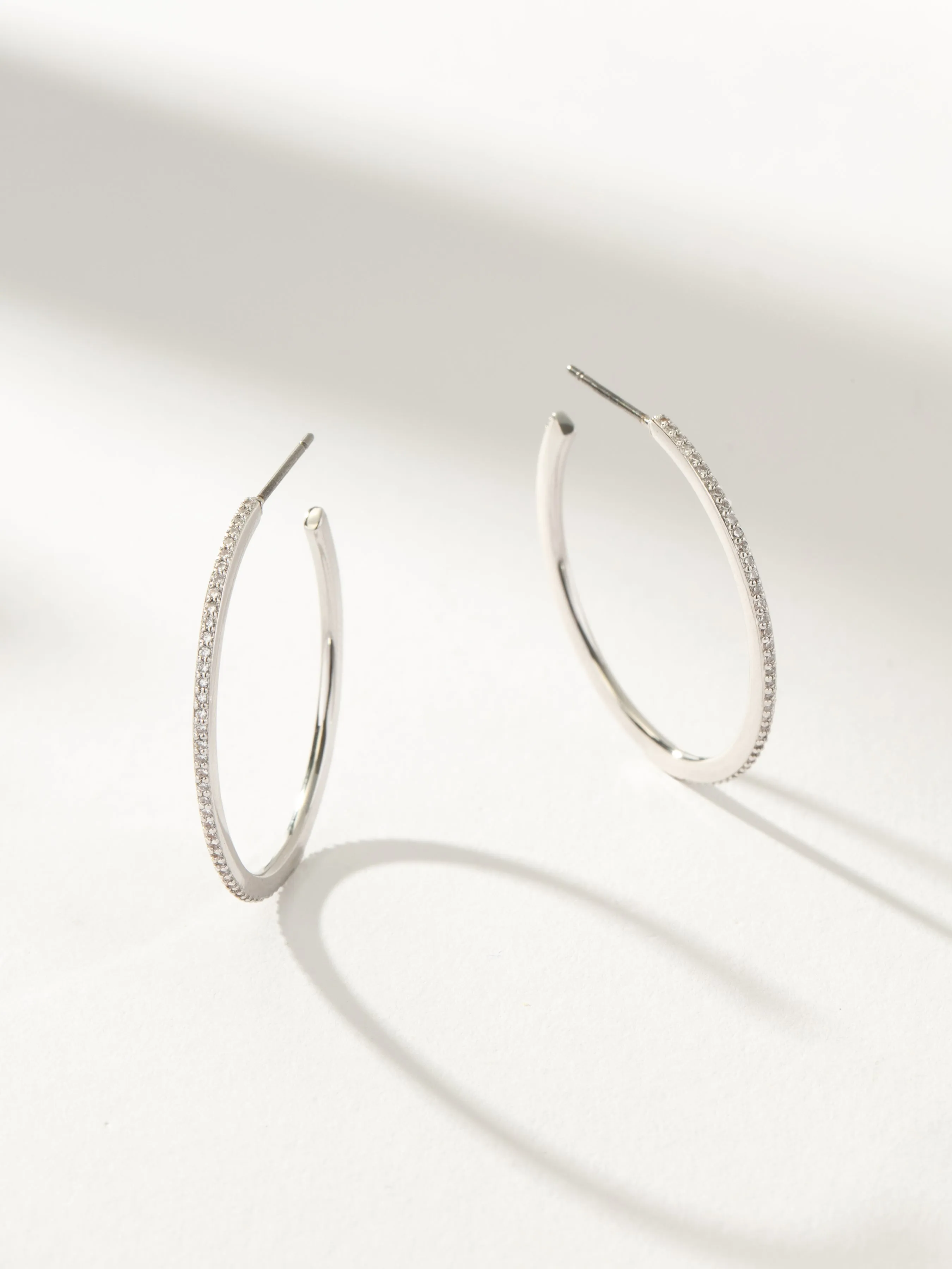 Pavé Hoop Earrings