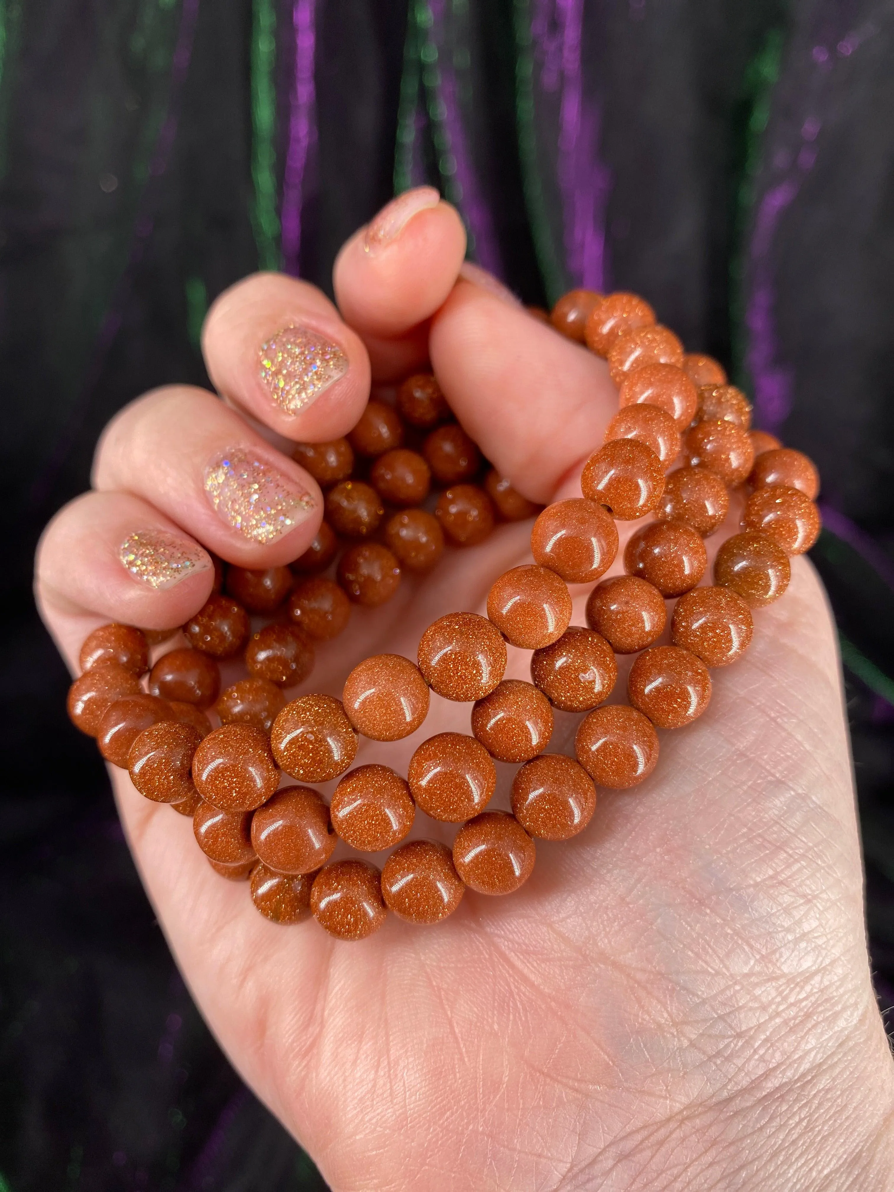 Red Goldstone Bracelets