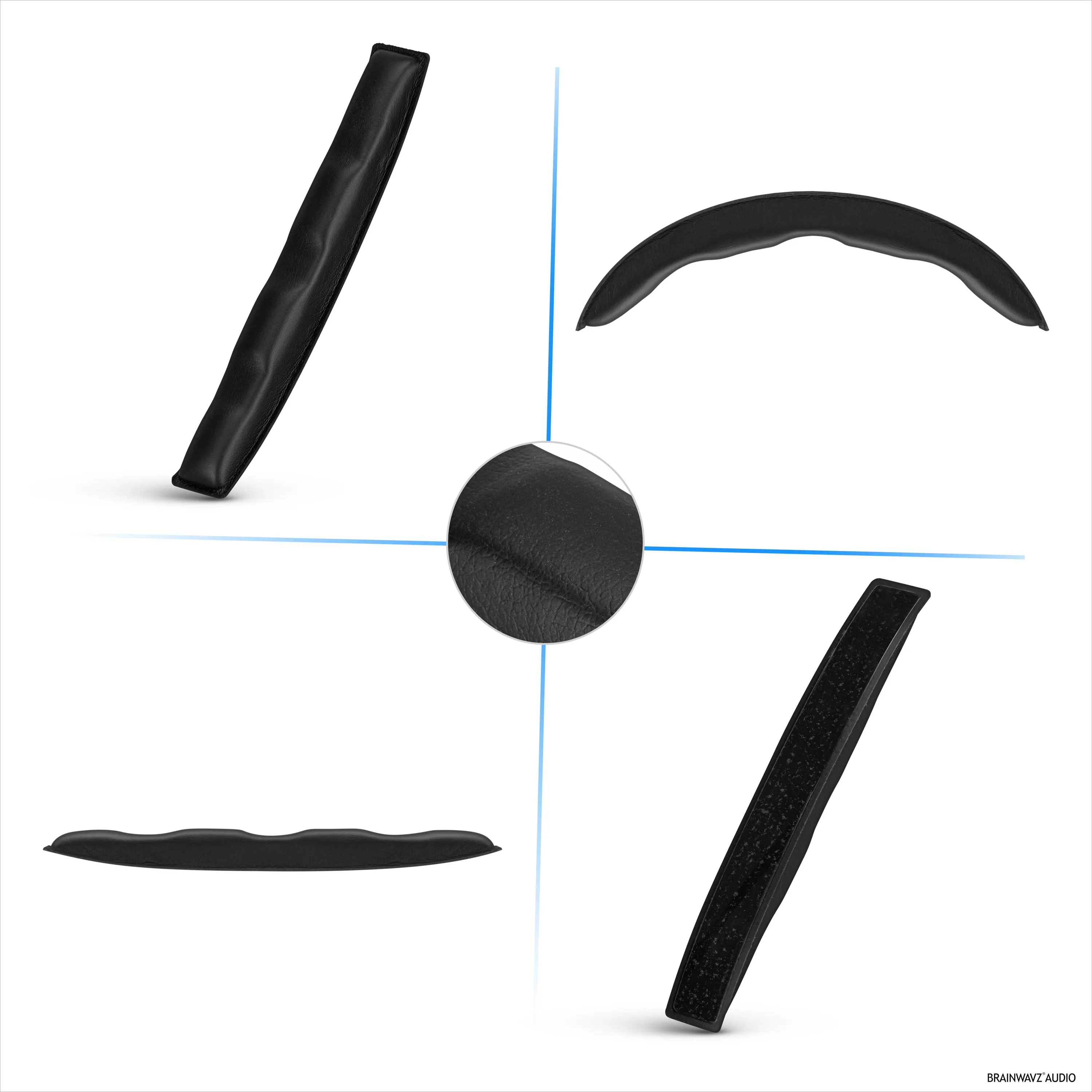 Replacement Headband for SENNHEISER HD8, HD8 DJ,HD8 MIX & HD6 Headphones - Soft PU Leather & Memory Foam Cushion Pad