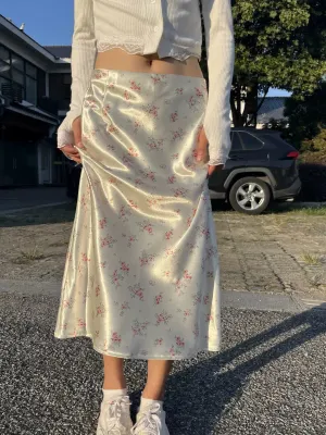 SILKY FLORAL MIDI