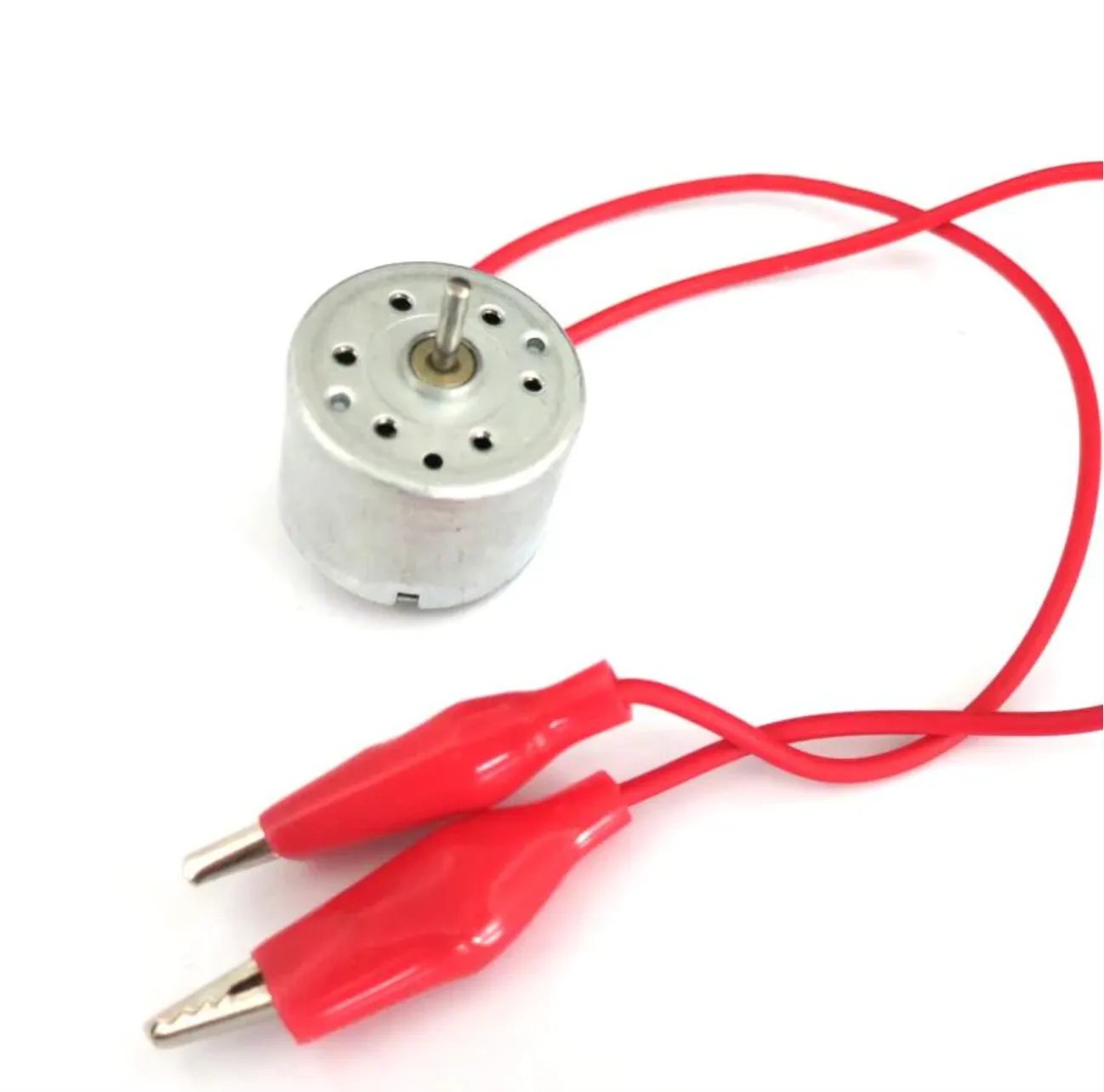 Small DC motor with alligator clips