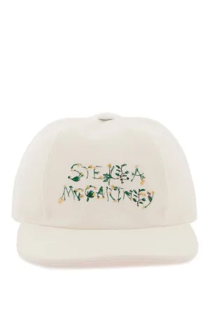 Stella mccartney baseball cap with embroidered logo