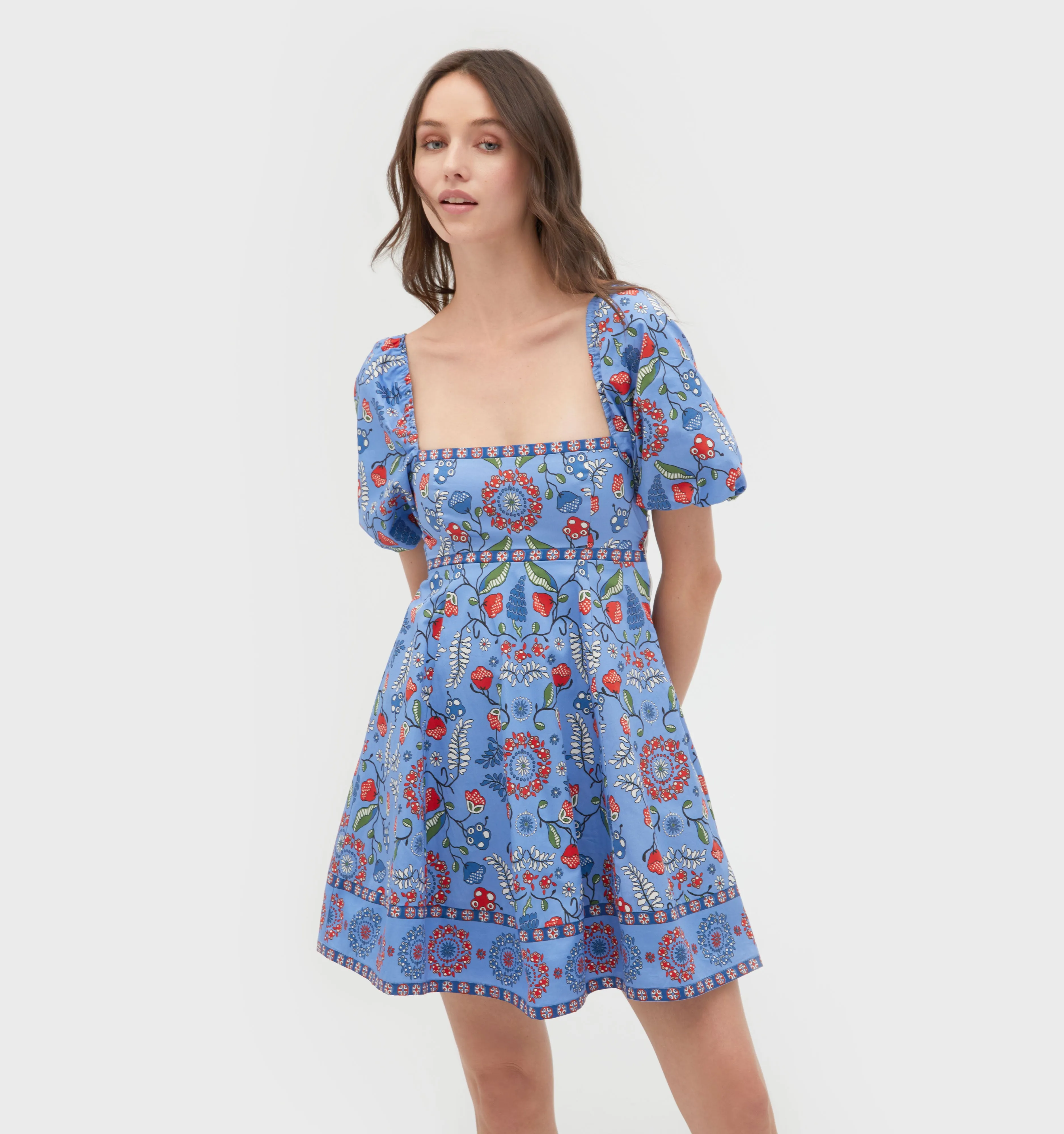 The Matilda Mini Dress - Swedish Floral